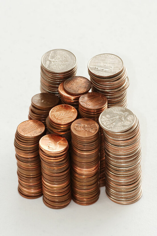 Stack of coins 0214